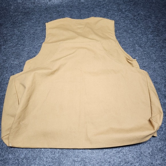 Vintage Bob Allen Shooting Vest Upland Field Hunting Leather Padded Game Bag L - Picture 5 of 9